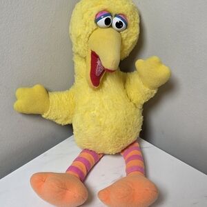 Vintage 1988 Big Bird Plush Sesame Street Playskool Yellow Stuffed Toy Rare
